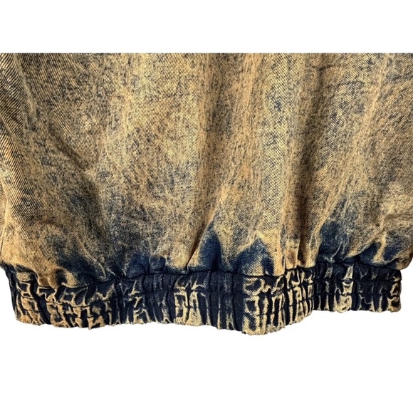 Jason Daniels Vintage 80's Men's Acidwash Denim Bomber Jacket Size Large - Picture 7 of 13